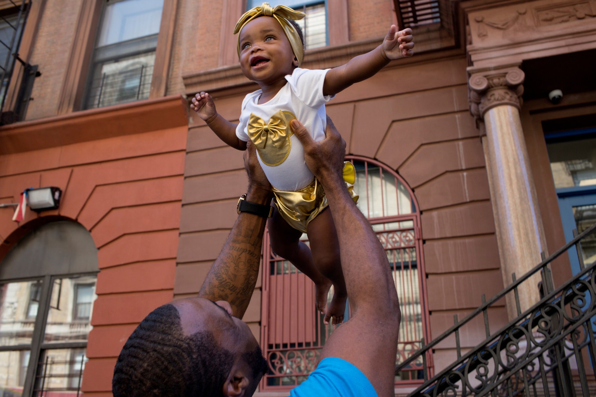 NEW YORK, NY - SEPTEMBER 15: New York City's African American community watches and participates in the 50th anniversary African American Day Parade on September 15, 2019 in the Harlem neighborhood of New York City. (Photo by Andrew Lichtenstein/Corbis via Getty Images)